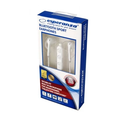 Kép 2/2 - Esperanza Sport Bluetooth Earphones White