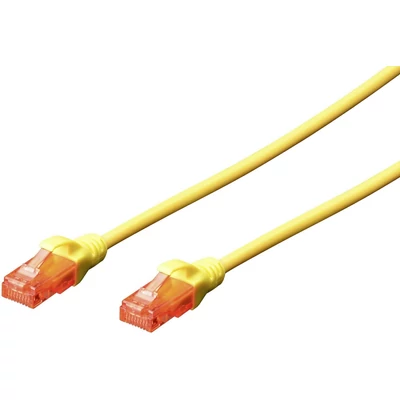 Digitus CAT6 U-UTP patch kábel 1m sárga
