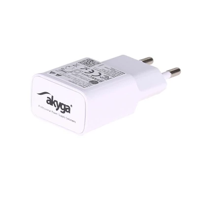 Kép 2/2 - Akyga AK-CH-11 USB 5V/2.4A 12W Quick Charge 3.0 White