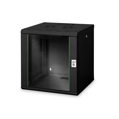 Digitus DN-19 12U-6/6-SW falra szerelhető rackszekrény fekete