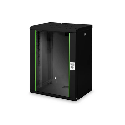 Digitus DN-19 16-U-SW falra szerelhető rackszekrény fekete