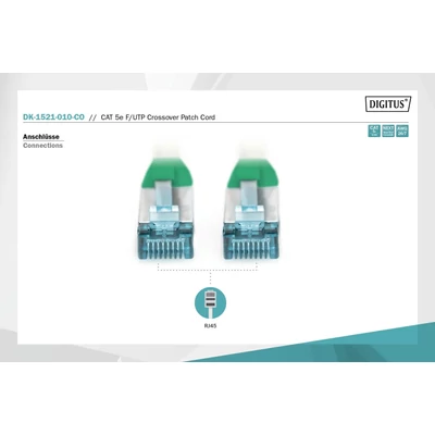 Kép 3/5 - Digitus CAT5e F-UTP patch kábel 1m szürke