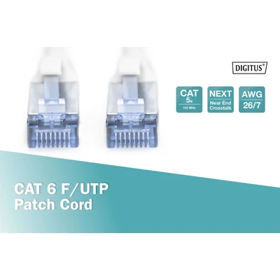 Kép 2/5 - Digitus CAT5e F-UTP patch kábel 0,5m szürke