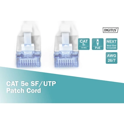 Kép 5/5 - Digitus CAT5e SF-UTP patch kábel 5m szürke