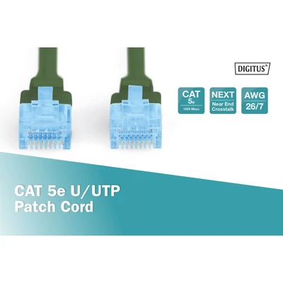 Kép 2/5 - Digitus CAT5e U-UTP patch kábel 2m zöld