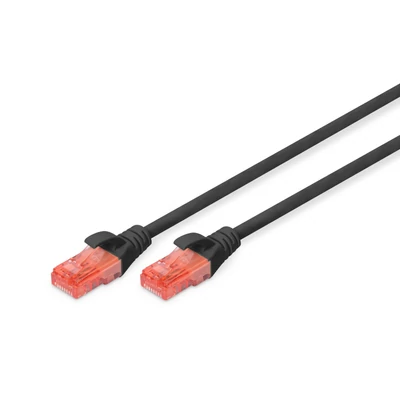 Digitus CAT6 U-UTP patch kábel 3m fekete