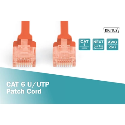 Kép 3/5 - Digitus CAT6 U-UTP patch kábel 2m piros