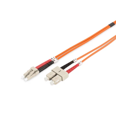 Digitus DK-2532-03 száloptikás kábel 3 M LC SC I-VH OM2 narancssárga