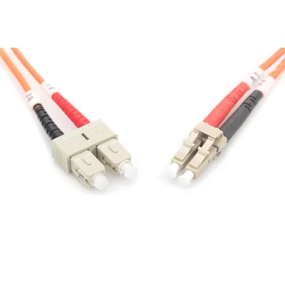 Kép 2/5 - Digitus DK-2532-03 száloptikás kábel 3 M LC SC I-VH OM2 narancssárga
