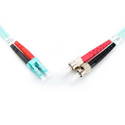 Kép 3/5 - Digitus DK-2531-01/3 száloptikás kábel 1 M LC ST I-VH OM3 kék