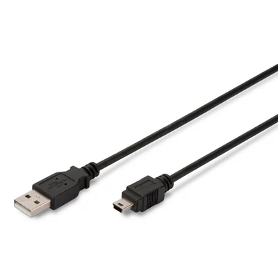 Assmann USB 2.0 connection cable, type A - mini B (5pin) 1m Black