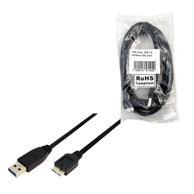 Kép 3/3 - Logilink CU0027 USB3.0 Connection A->B microUSB cable 2m Black