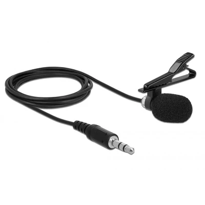 Kép 2/5 - DeLock Tie Lavalier Microphone Omnidirectional Black