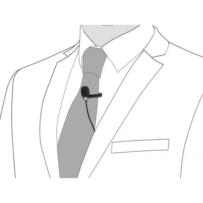 Kép 4/5 - DeLock Tie Lavalier Microphone Omnidirectional Black