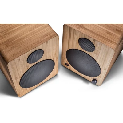 Kép 2/7 - wavemaster Cube Mini Neo Bluetooth Speaker System Bamboo