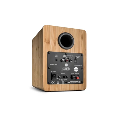 Kép 3/7 - wavemaster Cube Mini Neo Bluetooth Speaker System Bamboo