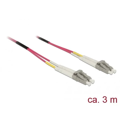 DeLock LC/LC Multi-mode OM4 3m száloptikás kábel