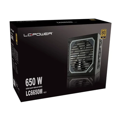 Kép 8/8 - LC Power 650W 80+ Gold Super Silent Modular