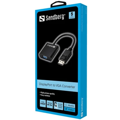 Kép 2/2 - Sandberg Adapter DisplayPort>VGA Black