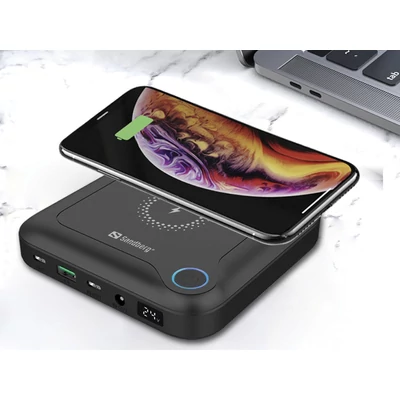 Kép 2/4 - Sandberg All-in1 24000mAh Laptop PowerBank Black