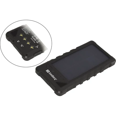 Kép 2/3 - Sandberg Outdoor Solar 16000mAh PowerBank Black