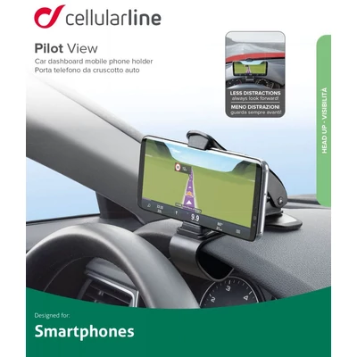 Kép 6/6 - Cellularline Universal Pilot View holder, black