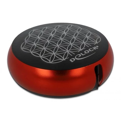 Kép 3/4 - DeLock USB 2.0 Retractable Cable Type-A to USB-C Black/Red