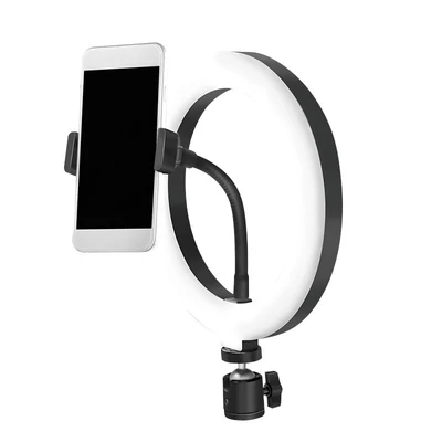 Kép 6/8 - Logilink 20cm LED Ring Light with Lighting Controls