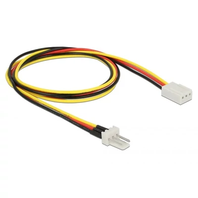 Kép 2/2 - DeLock Fan Power Cable 3 pin male to 3 pin female 60cm