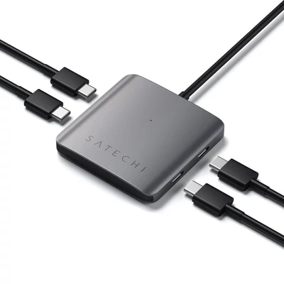 Kép 2/5 - Satechi 4-Port USB-C Hub Space Gray