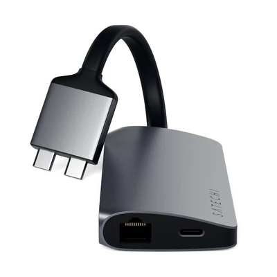 Kép 3/5 - Satechi Type-C Dual Multimedia Adapter Space Gray