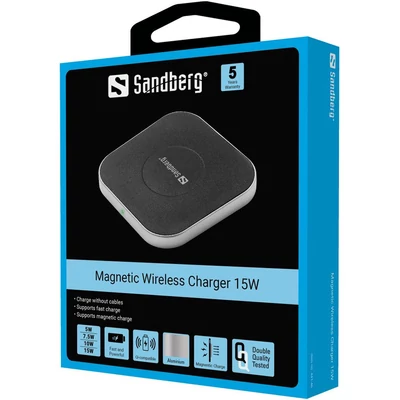 Kép 4/4 - Sandberg Magnetic Wireless Charger 15W