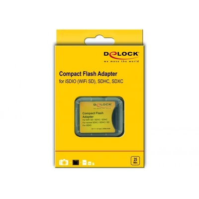 Kép 2/2 - DeLock Compact Flash Adapter for iSDIO (WiFi SD) SDHC SDXC Memory Cards