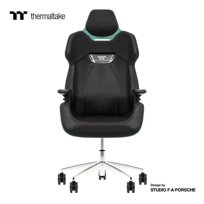 Kép 2/5 - Thermaltake Argent E700 Real Leather Design by Studio F. A. Porsche Gaming Chair Turquoise
