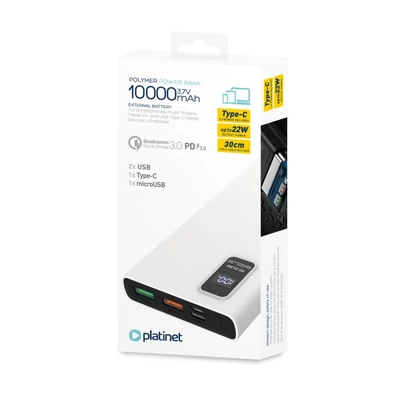 Kép 6/6 - Platinet Polymer PD 3.0 QC 10000mAh White
