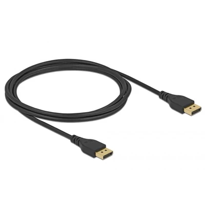 Kép 2/3 - DeLock DisplayPort cable 8K 60 Hz 2m DP 8K certified without latch Black
