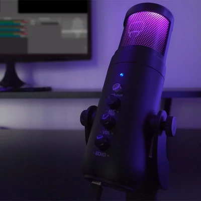 Kép 5/5 - Venom VS2868 LED Streaming Microphone Black