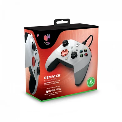 Kép 8/8 - PDP Xbox Series X/S & PC USB Gamepad REMATCH Radial White