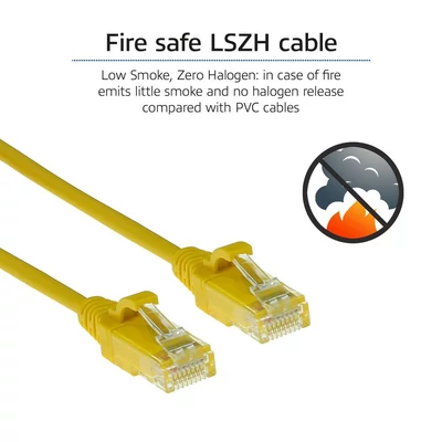 Kép 6/6 - ACT CAT6 U-UTP patch kábel 1m sárga