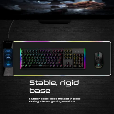 Kép 2/6 - VERTUX Raftpad-Qi Egérpad Black