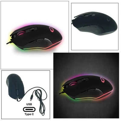 Kép 2/3 - Esperanza Nemesis RGB Gaming Mouse Black