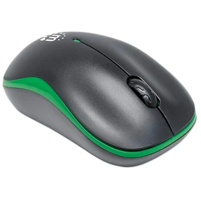 Kép 2/4 - Manhattan Success Wireless Mouse Green/Black