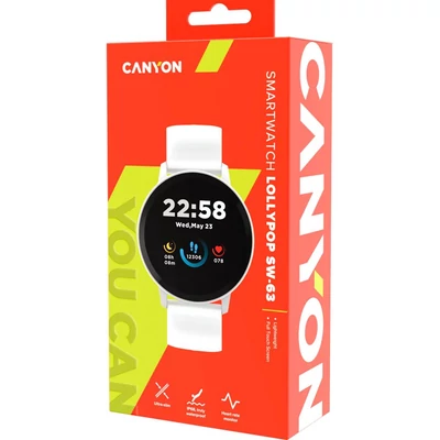 Kép 7/7 - Canyon SW-63 Lollypop SmartWatch White