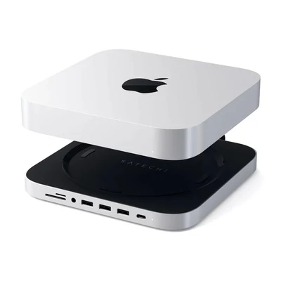 Kép 4/5 - Satechi Type-C Stand and Hub for Mac Mini Silver