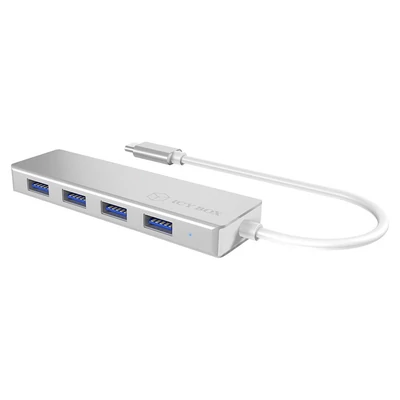 Kép 2/3 - Raidsonic IcyBox IB-HUB1425-C3 4-Portos USB3.0 HUB Silver
