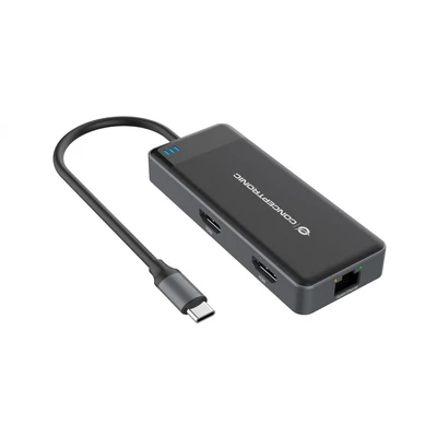 Kép 2/4 - Conceptronic DONN14G 7-in-1 USB 3.2 Gen 1 Docking Station Grey