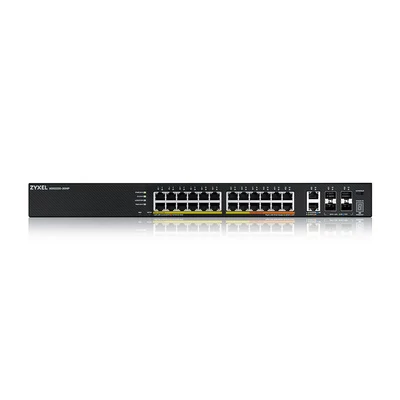 Kép 3/4 - ZyXEL XGS2220-30HP 24 portos GbE L3 Access PoE+ switch with 6 10G Uplink (400 W)
