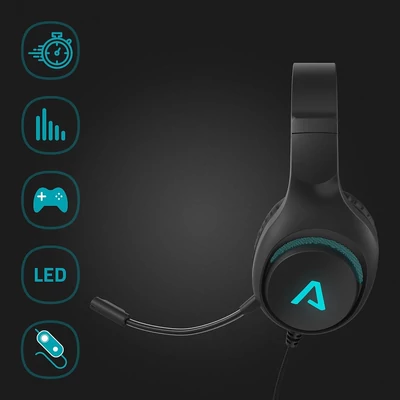 Kép 2/4 - Lamax Heroes Guard1 Gamer Headset Black