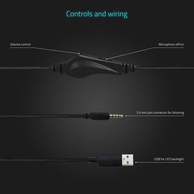 Kép 4/4 - Lamax Heroes Guard1 Gamer Headset Black