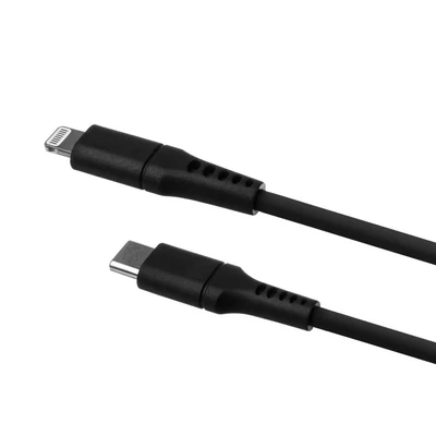 Kép 3/3 - FIXED Liquid Silicone Cable USB-C/Lightning, 2m, black